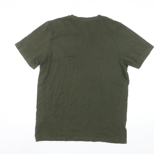 Jack & Jones Boys Green Logo T-Shirt 16 Years Short Sleeve Cotton Top