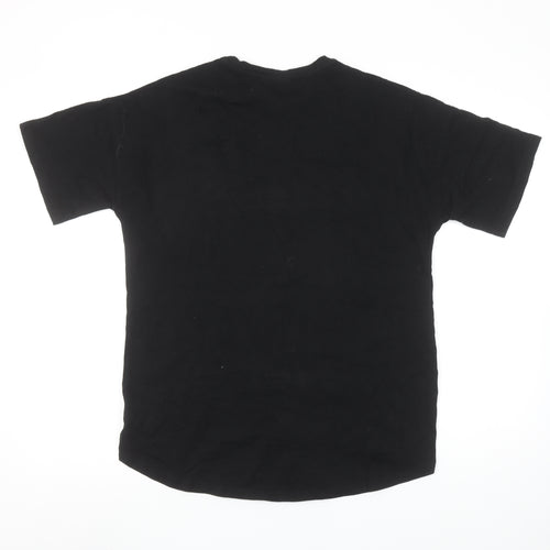 Primark Marvel Black Widow Black T-Shirt Womens 2XS Cotton Graphic