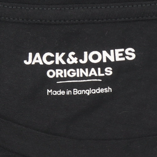 Jack & Jones Men’s Black XL Funny Gangster Wrappa T-Shirt