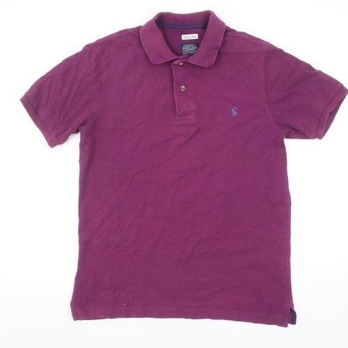 Joules Men's Purple Classic Fit Cotton Polo Shirt Size S