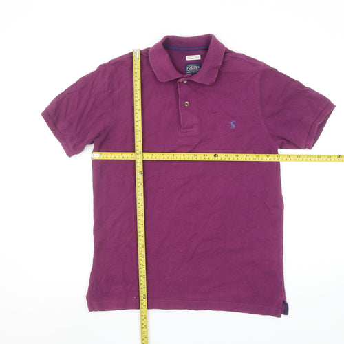 Joules Men's Purple Classic Fit Cotton Polo Shirt Size S