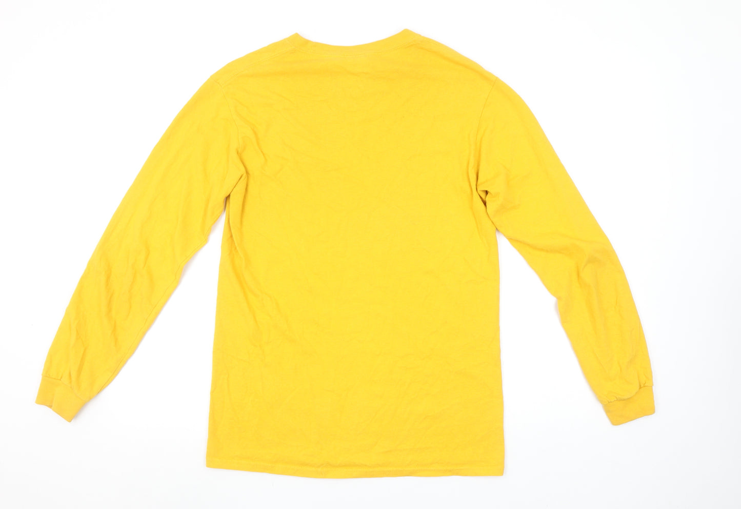 Chinese Laundry Men's Yellow Long Sleeve Cotton T-Shirt Size S