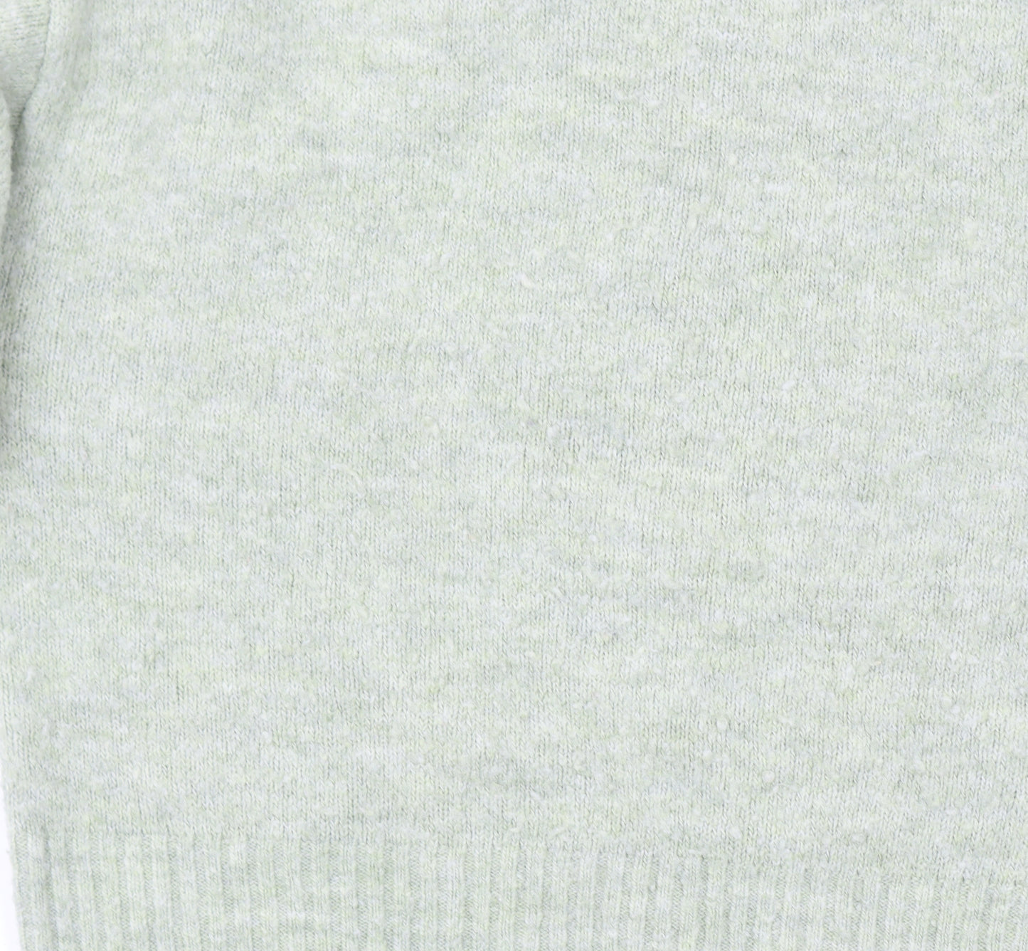 Monki Women's Green Mock Neck Wool Blend Jumper Size S