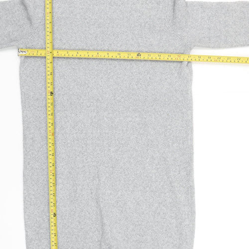 Vero Moda Women Grey Knit Jumper Dress XS Long Sleeve Winter