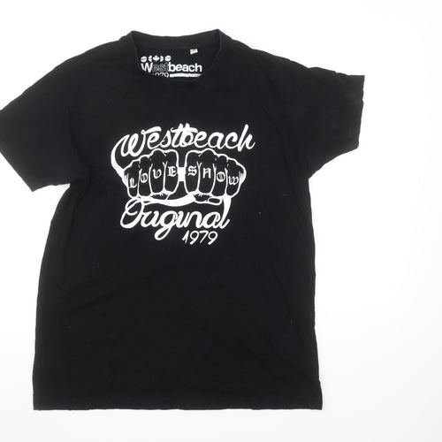 Westbeach Men’s Black Short Sleeve Graphic T-Shirt Size L