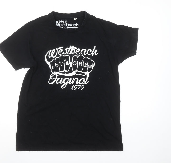 Westbeach Men’s Black Short Sleeve Graphic T-Shirt Size L