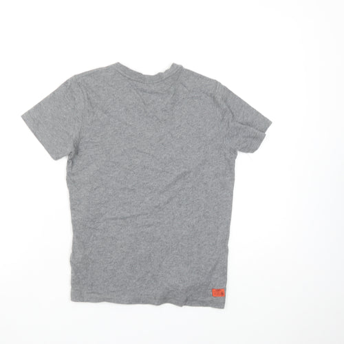 Diesel Boys Grey 10 Years Basic Logo Cotton T-Shirt