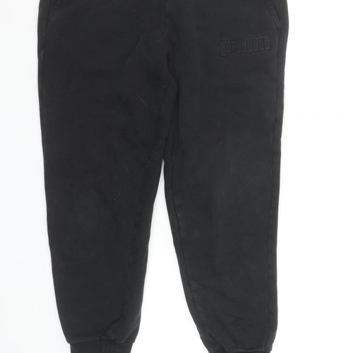 Puma Women’s Black Jogger Sweatpants M Fleece Elastic Waist