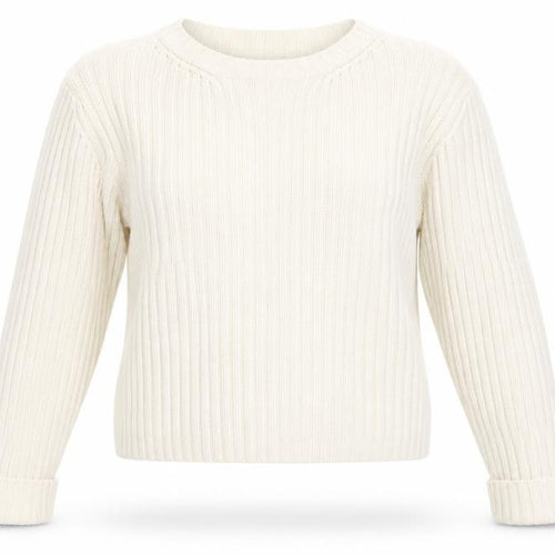 Next Women’s Ivory Ribbed Cotton Knit Jumper Size L