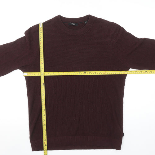 Jack & Jones Men’s Brown Small Crew Neck Knit Jumper Pullover