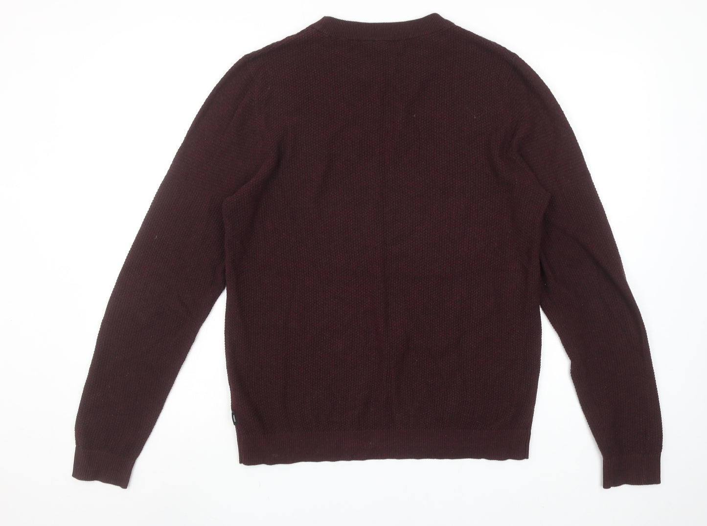 Jack & Jones Men’s Brown Small Crew Neck Knit Jumper Pullover
