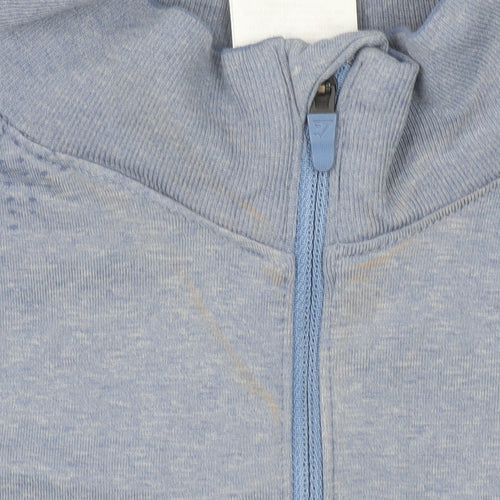 Gymshark Womens Blue Long Sleeve 1/4 Zip Lightweight Activewear Top L