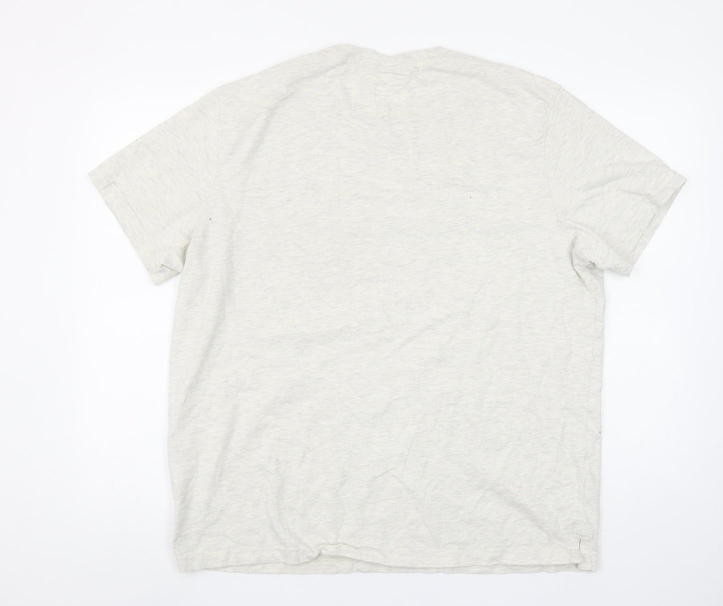 Crew Clothing Company Men's Beige XXL Short Sleeve Crew Neck T-Shirt