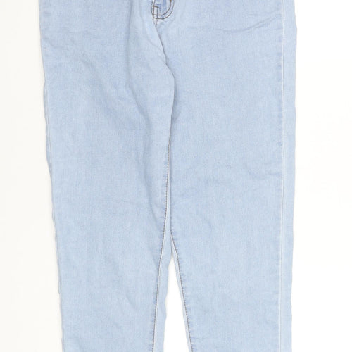 Don't Think Twice Women's Blue Mom Jeans Size 12 High Rise Denim
