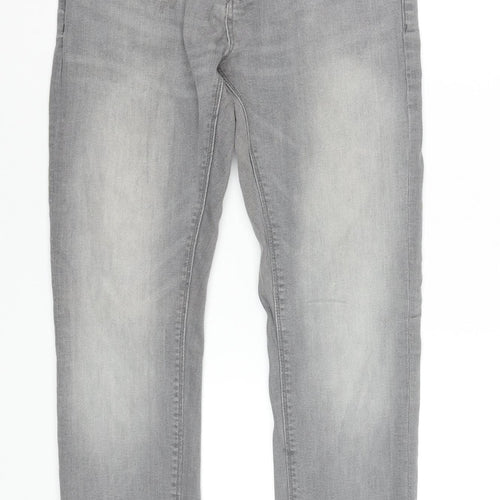 DML Jeans Men's Grey Skinny Fit Denim Jeans 30W 30L