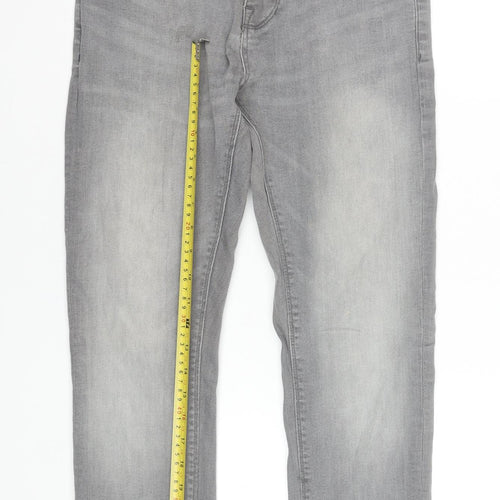 DML Jeans Men's Grey Skinny Fit Denim Jeans 30W 30L