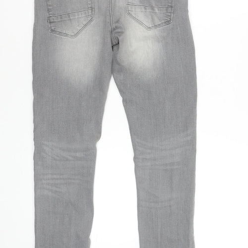 DML Jeans Men's Grey Skinny Fit Denim Jeans 30W 30L