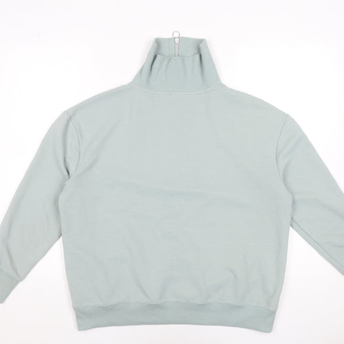 Anko Women’s Light Green 1/2 Zip High Neck Sweatshirt Size 12