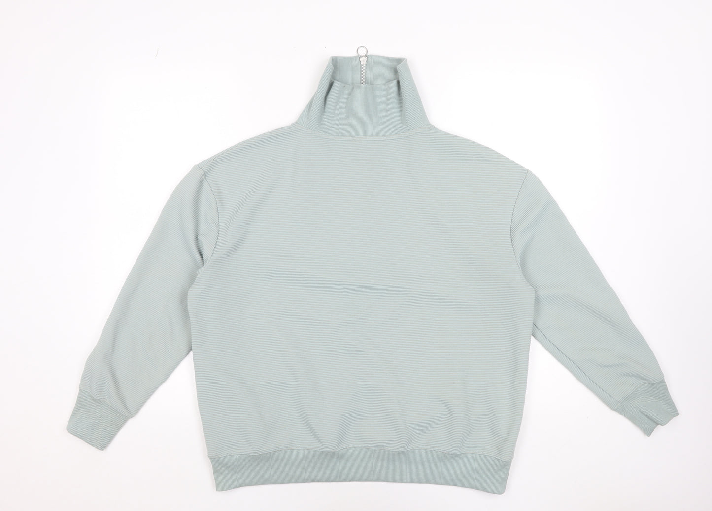 Anko Women’s Light Green 1/2 Zip High Neck Sweatshirt Size 12