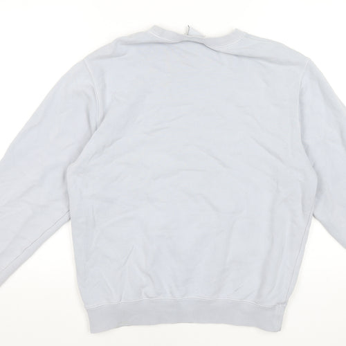 Ghanda Women’s Light Blue Cotton Pullover Sweatshirt Size 10