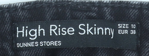 Dunnes Stores Women’s Black High Rise Skinny Jeans Size 10