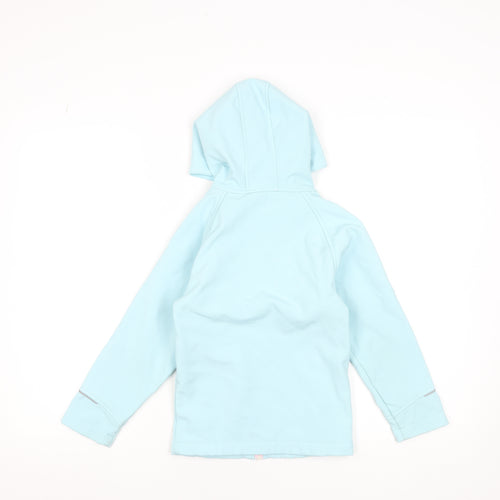 Hi Gear Girls Blue Hooded Soft Shell Jacket 5-6 Years Lightweight Outdoor Coat