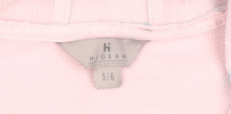 Hi Gear Girls Blue Hooded Soft Shell Jacket 5-6 Years Lightweight Outdoor Coat