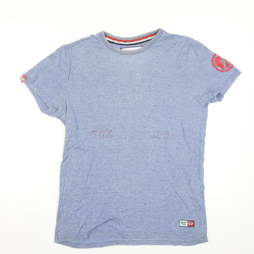 Superdry Track & Field Men's Blue Crew Neck Short Sleeve T-Shirt M