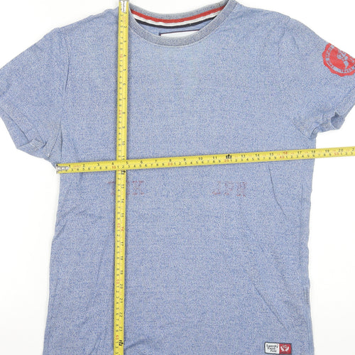 Superdry Track & Field Men's Blue Crew Neck Short Sleeve T-Shirt M