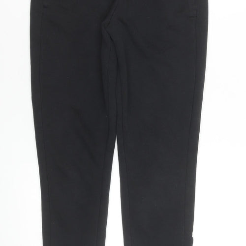 Adidas Women's Black XS Jogger Trousers Elastic Waist Logo Sweatpants