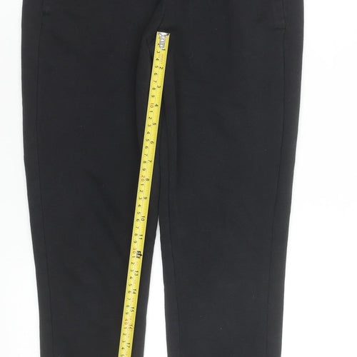 Adidas Women's Black XS Jogger Trousers Elastic Waist Logo Sweatpants
