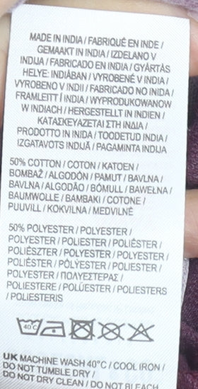 SoulCal & Co Boys Purple Jogger Trousers 4-5 Years Elastic Waist Cotton Blend