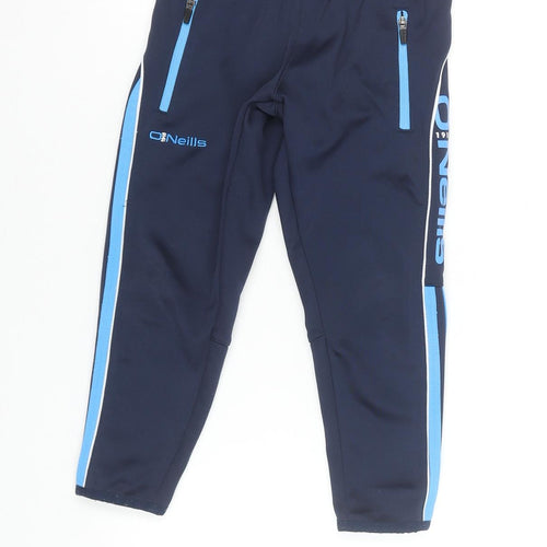 O'Neills Boys Navy Blue Jogger Sweatpants Age 3-4 Elastic Waist Zip Pockets