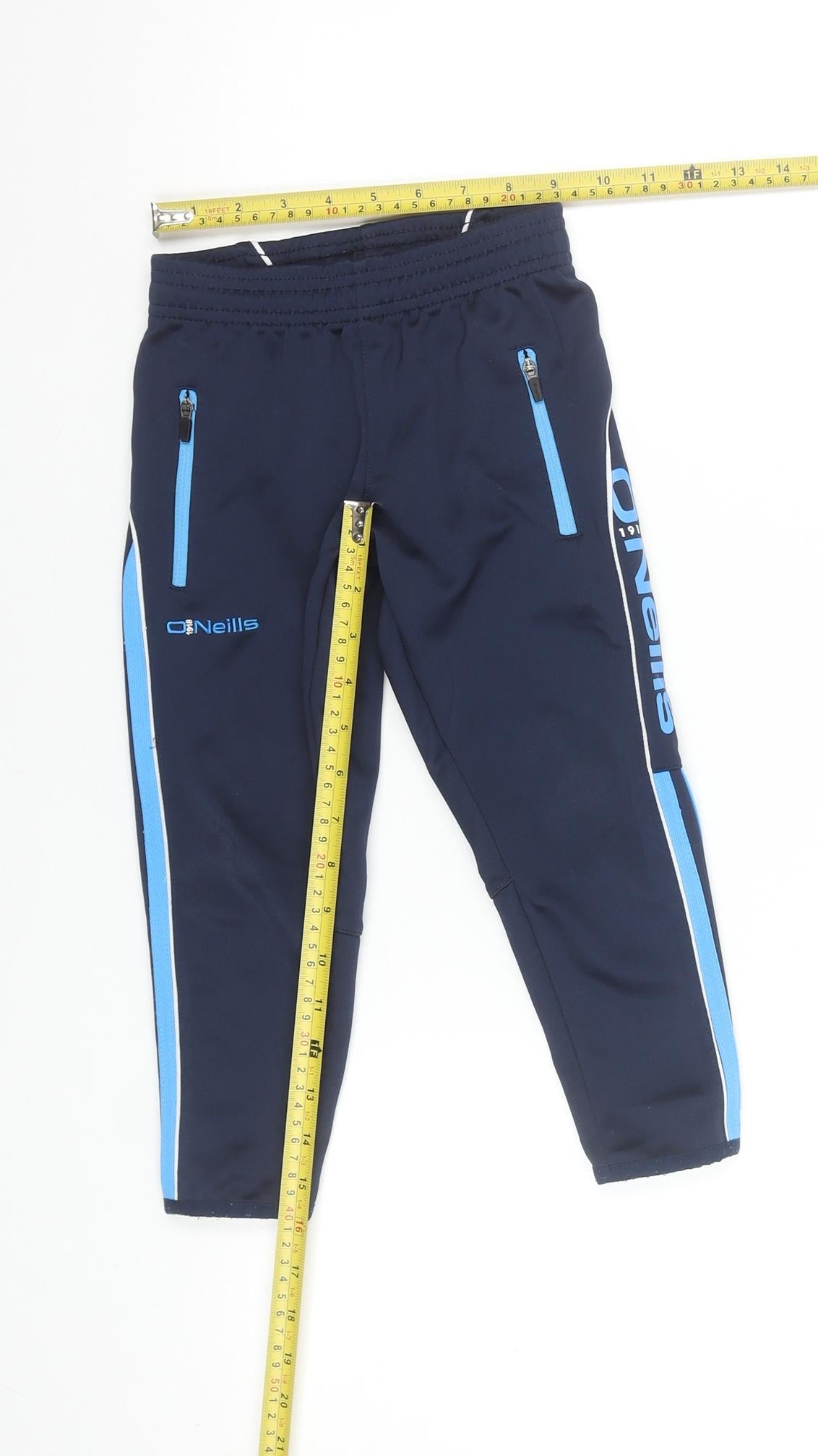 O'Neills Boys Navy Blue Jogger Sweatpants Age 3-4 Elastic Waist Zip Pockets