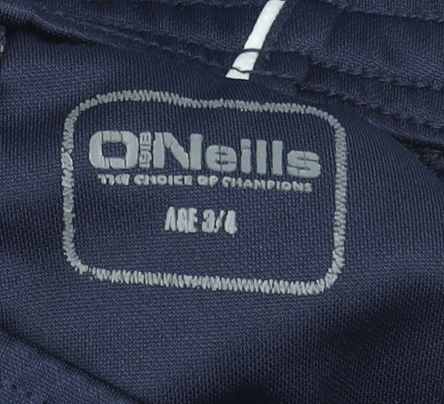 O'Neills Boys Navy Blue Jogger Sweatpants Age 3-4 Elastic Waist Zip Pockets