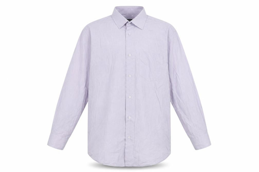 Dunnes Stores Men's Purple Regular Fit Long Sleeve Dress Shirt 16.5in