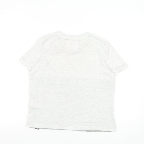 Superdry Women's Grey Colourblock Logo T-Shirt Size 8