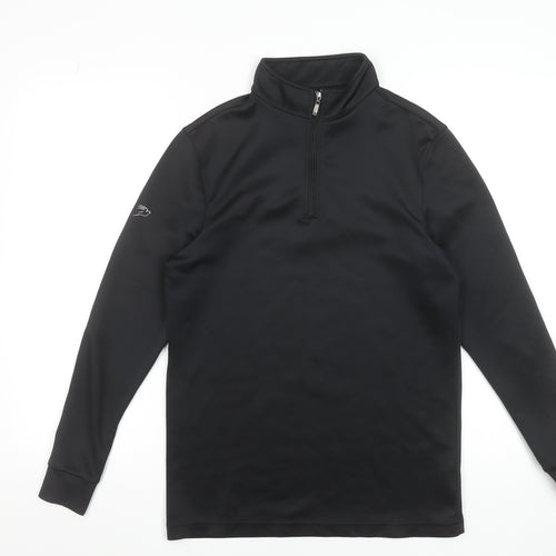 Kartel Womens Black 1/4 Zip Lightweight Softshell Sports Jacket Size S