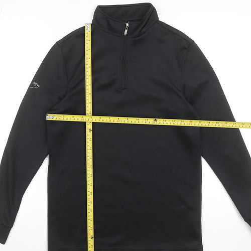 Kartel Womens Black 1/4 Zip Lightweight Softshell Sports Jacket Size S