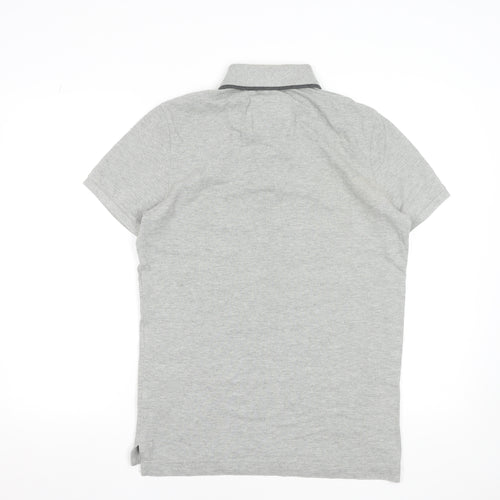 Abercrombie & Fitch Men’s Grey Cotton Polo Shirt Size M Classic Fit
