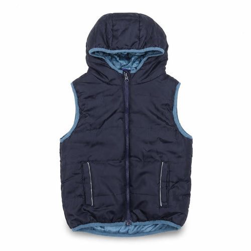 Lupilu Boys Blue Hooded Quilted Bodywarmer 5-6 Years Polyester