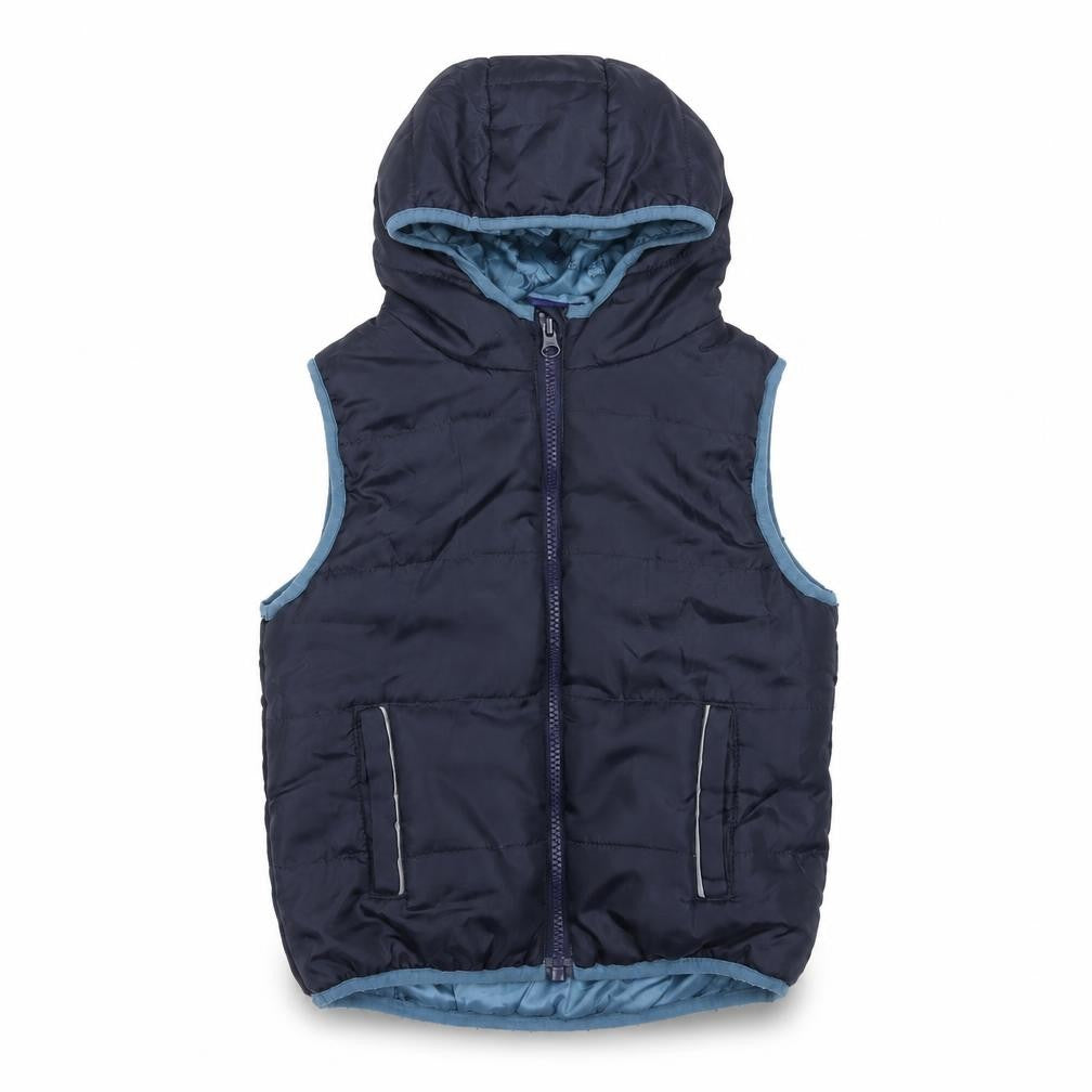 Lupilu Boys Blue Hooded Quilted Bodywarmer 5-6 Years Polyester