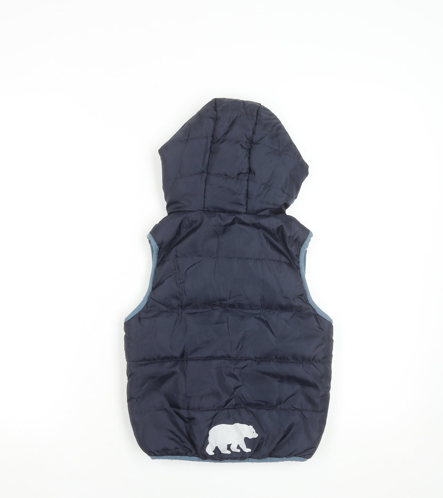 Lupilu Boys Blue Hooded Quilted Bodywarmer 5-6 Years Polyester