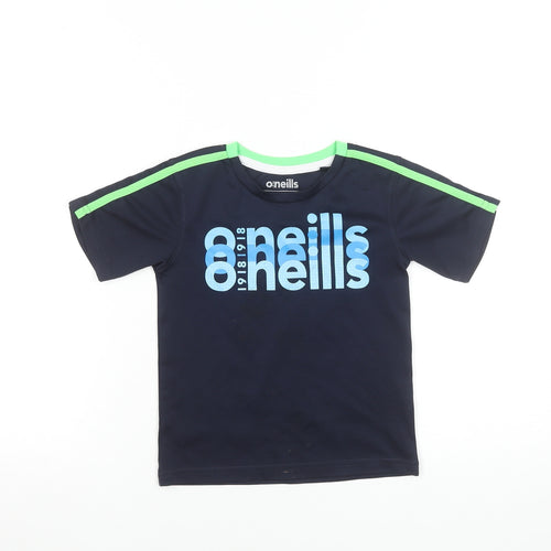 O'Neills Boys Blue Graphic Short Sleeve Active T-Shirt 3-4 Years