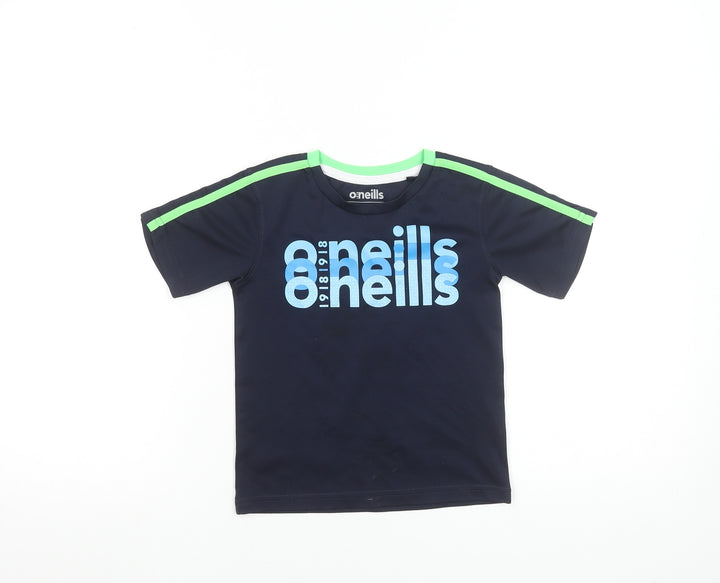 O'Neills Boys Blue Graphic Short Sleeve Active T-Shirt 3-4 Years