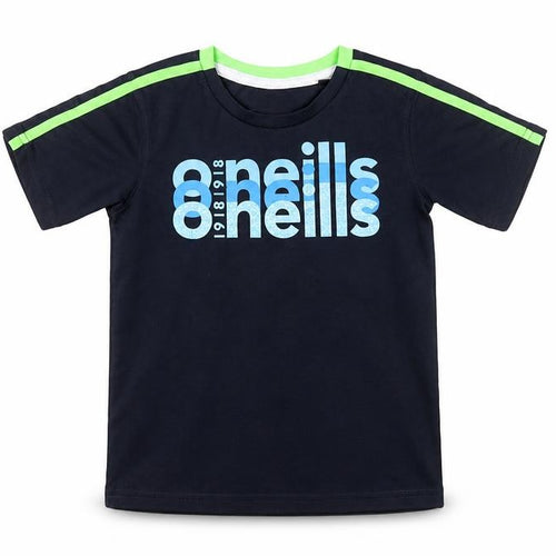 O'Neills Boys Blue Graphic Short Sleeve Active T-Shirt 3-4 Years