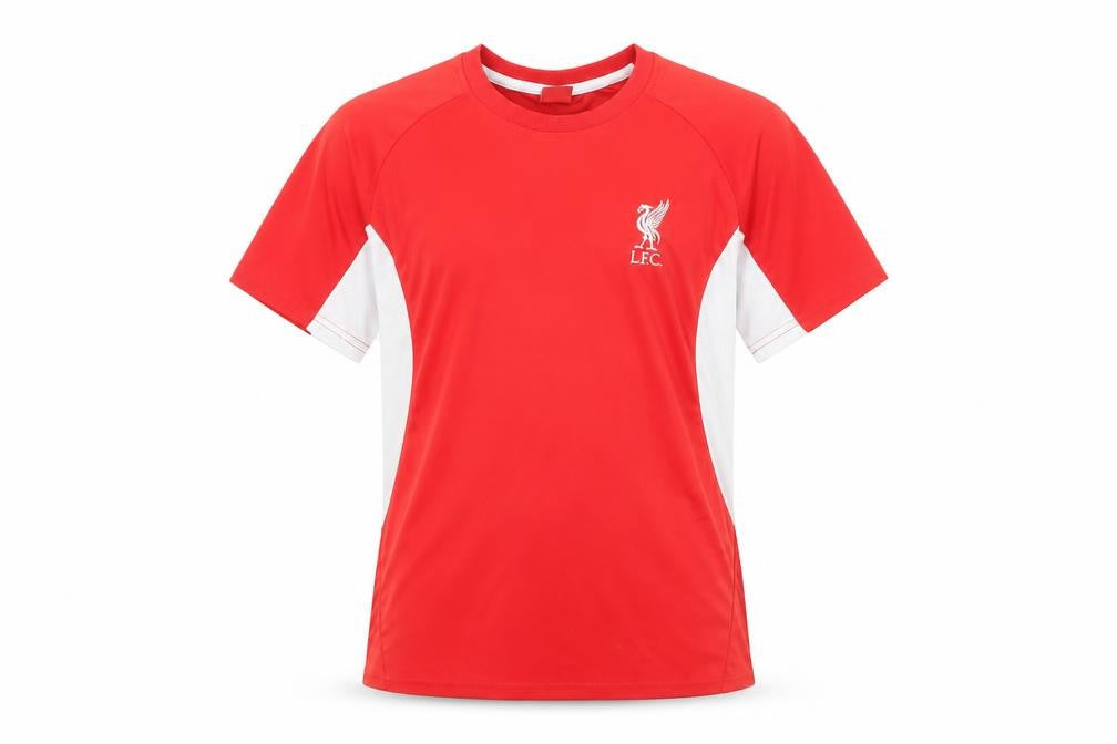 L.F.C. Boys Red Short Sleeve Football T-Shirt XL Lightweight Jersey