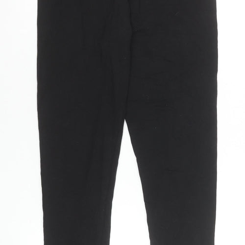 Puma Women's Black Cotton Stretch Ankle Leggings Size 14