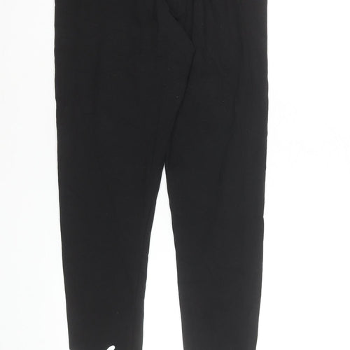 Puma Women's Black Cotton Stretch Ankle Leggings Size 14