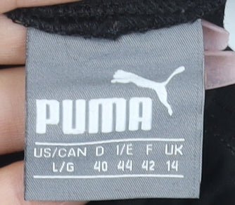 Puma Women's Black Cotton Stretch Ankle Leggings Size 14